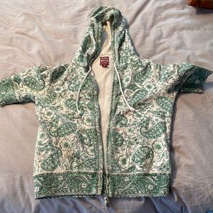 Lucky brand Short sleeve sweatshirt with hood